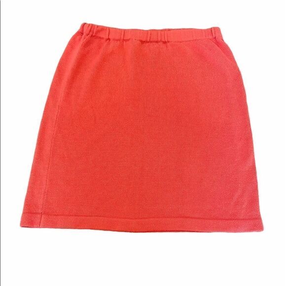 JACLYN SMITH Coral Knit Elastic Waist Skirt L - Picture 9 of 9